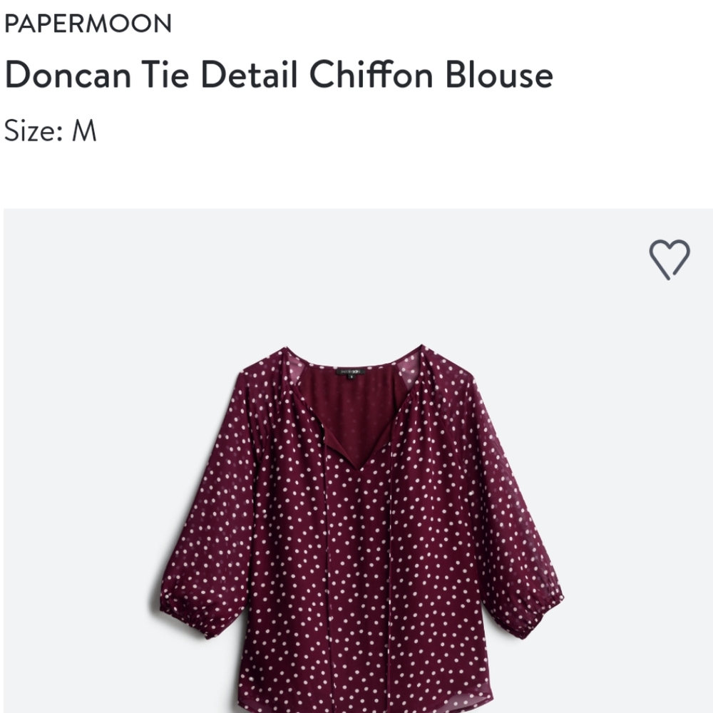 Stitch Fix Papermoon Tie Detail Blouse